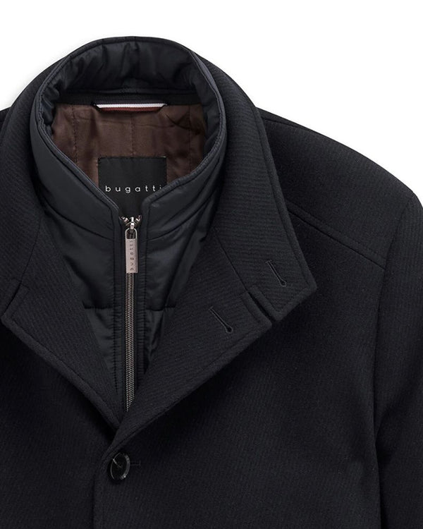 Bugatti Wool Coat - Navy