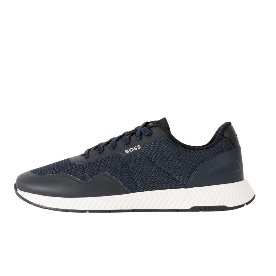 Boss Titanium Runn Trtxpu Mens Trainers - Dark Blue
