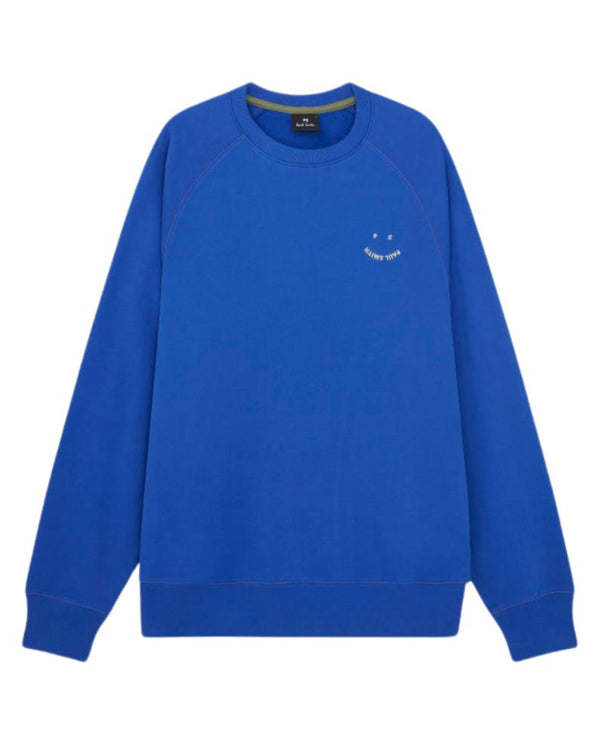 Paul Smith Happy Embroidery Sweatshirt  - Blue