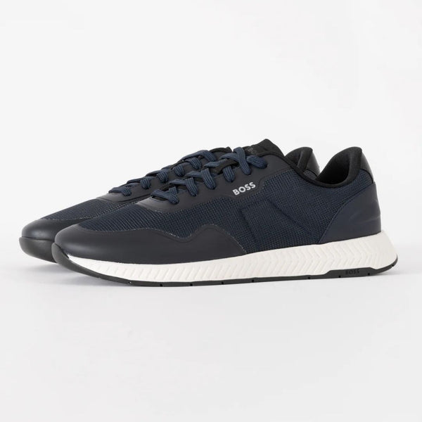 Boss Titanium Runn Trtxpu Mens Trainers - Dark Blue