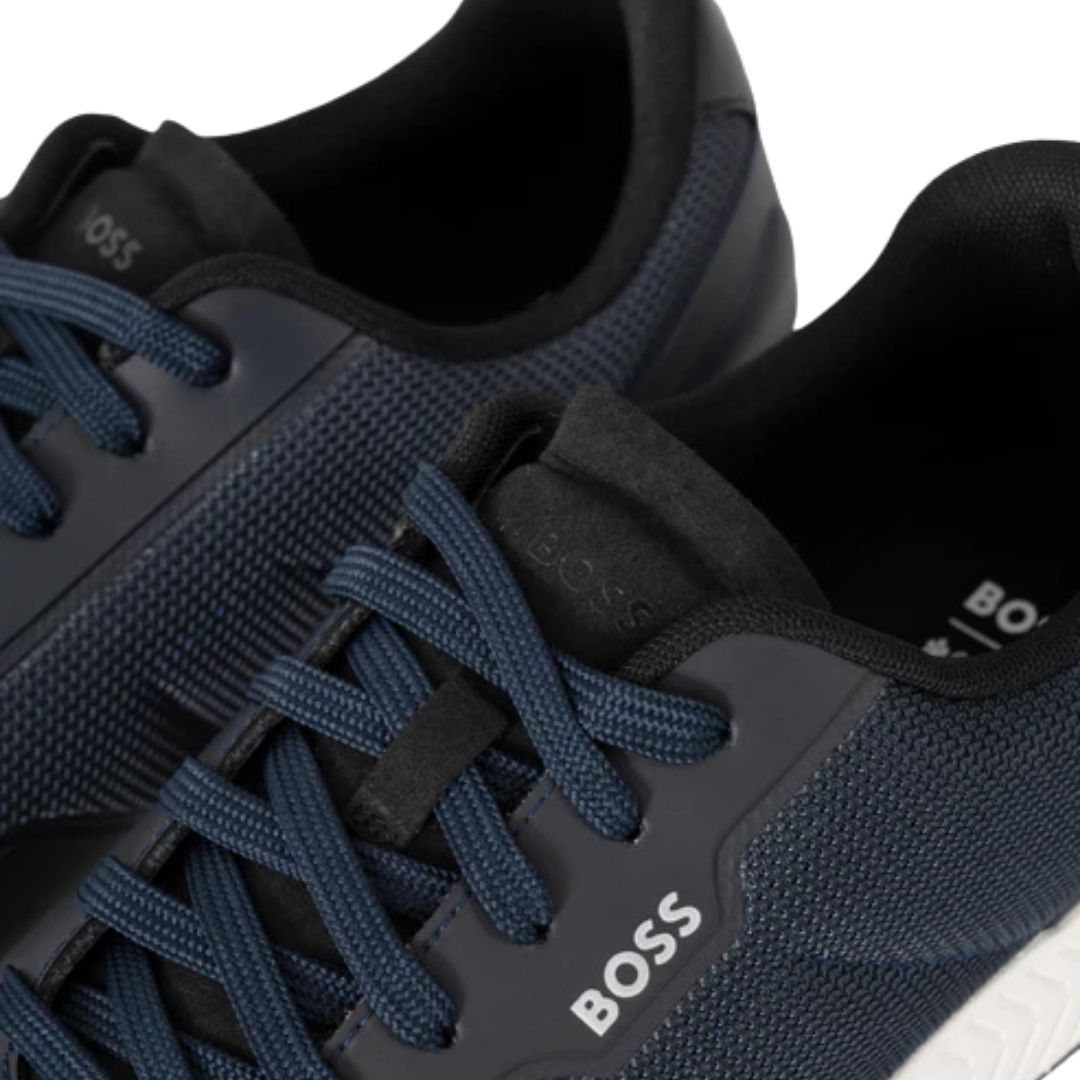 Boss Titanium Runn Trtxpu Mens Trainers - Dark Blue