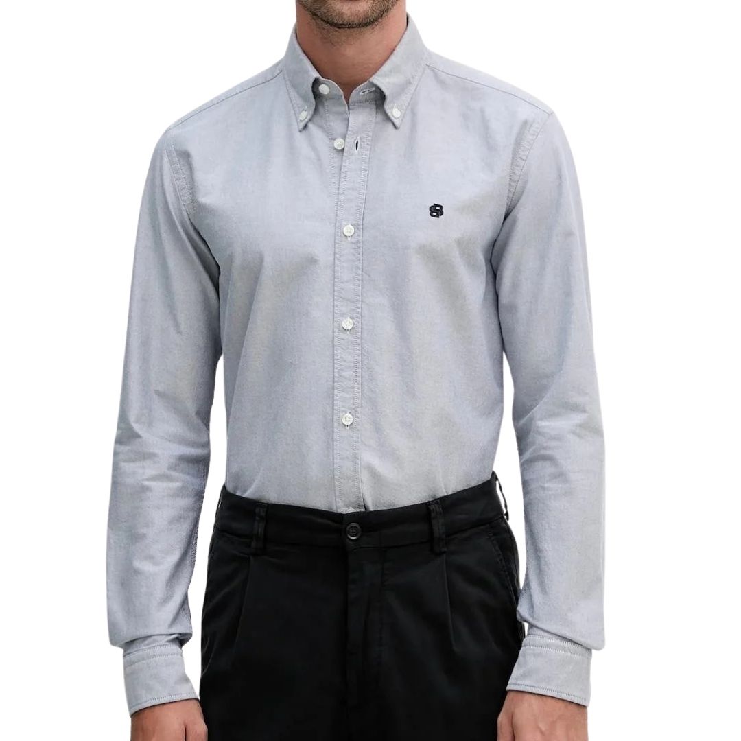 Boss Roan Casual Oxford Shirt - Blue