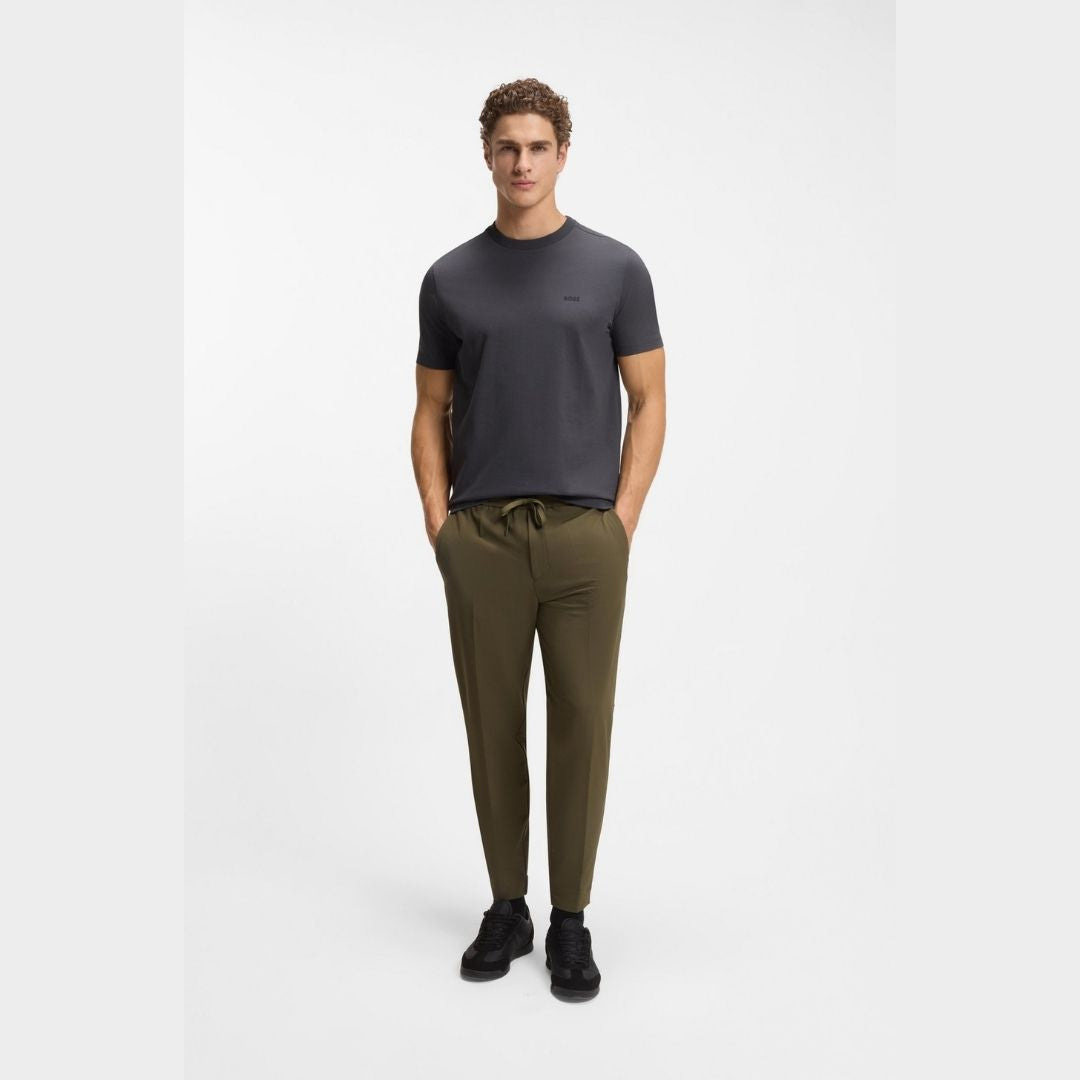 Boss Green Stretch-cotton T-shirt - Grey
