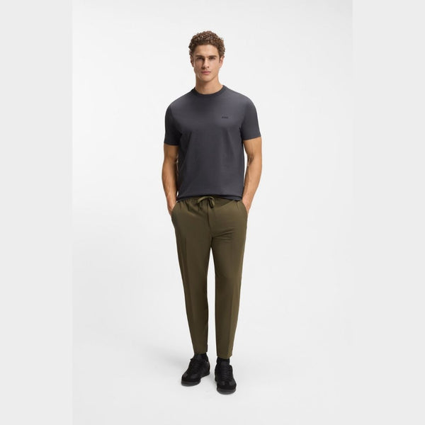 Boss Green Stretch-cotton T-shirt - Grey
