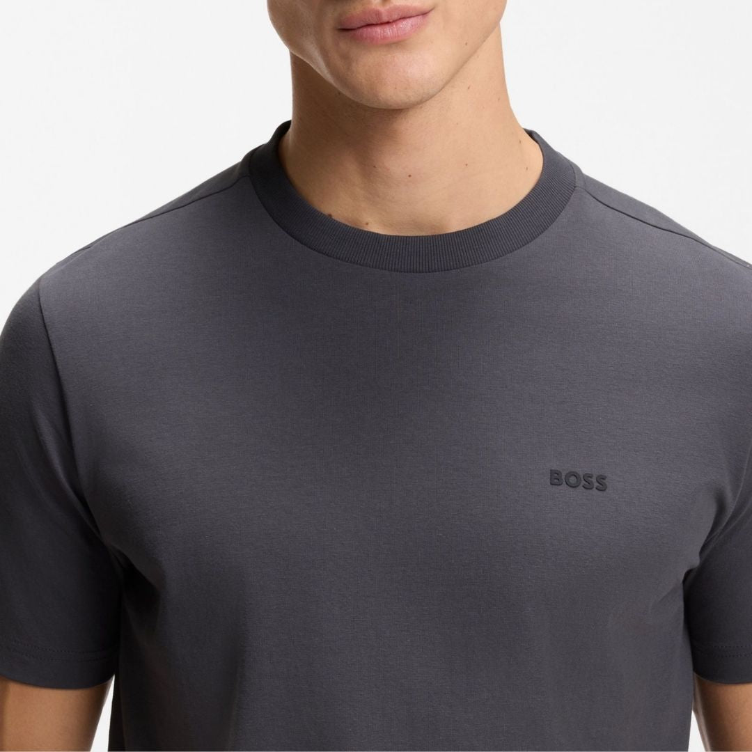 Boss Green Stretch-cotton T-shirt - Grey