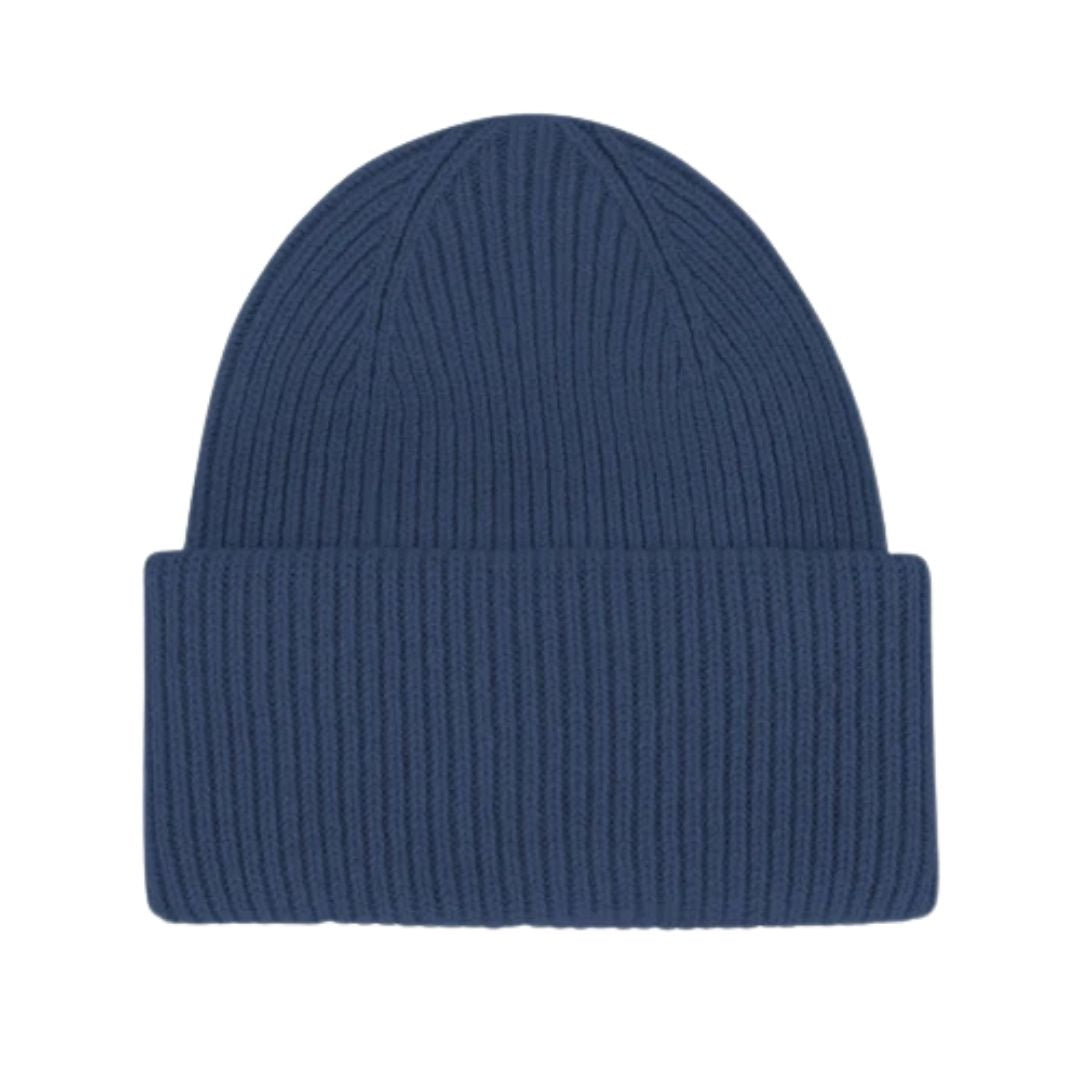 Colorful Standard 100% Recycled Merino Wool Beanie - Petrol Blue Blue