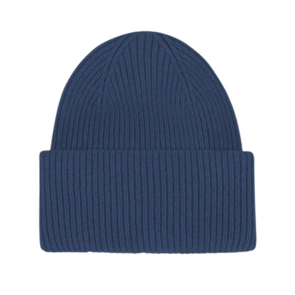 Colorful Standard 100% Recycled Merino Wool Beanie - Petrol Blue Blue