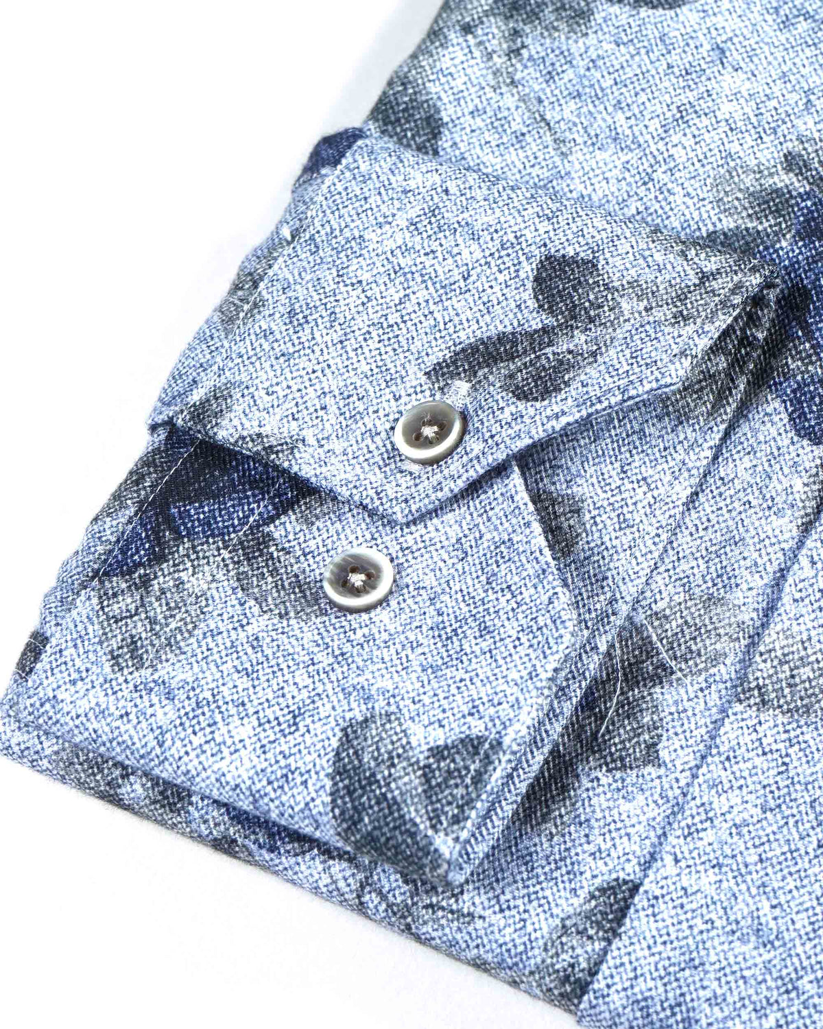 Giordano &#39;Maggiore&#39; Herringbone Floral Print Modern Fit Shirt -Navy