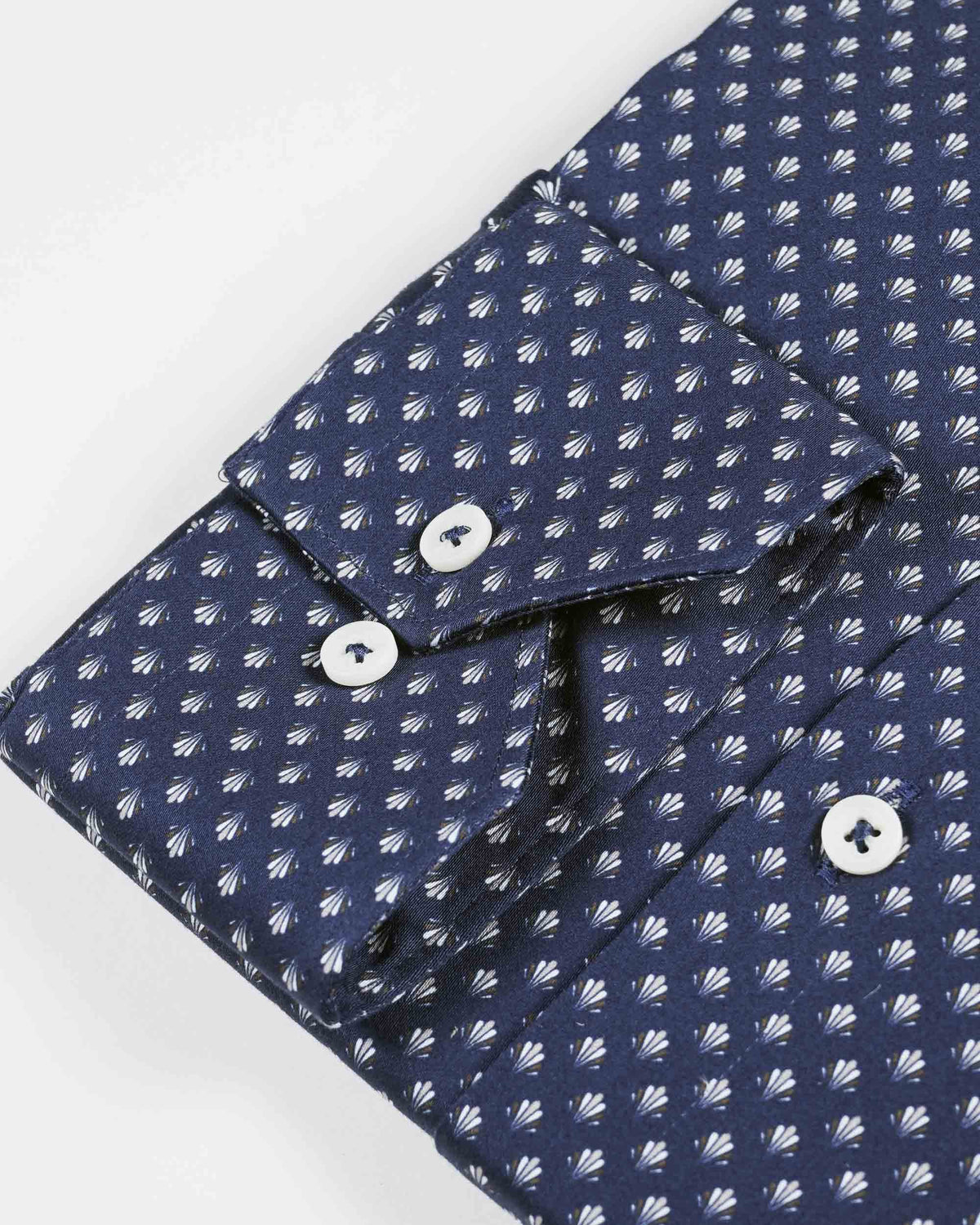 Giordano &#39;Maggiore&#39; Long Sleeved Modern Fit Printed Shirt - Navy