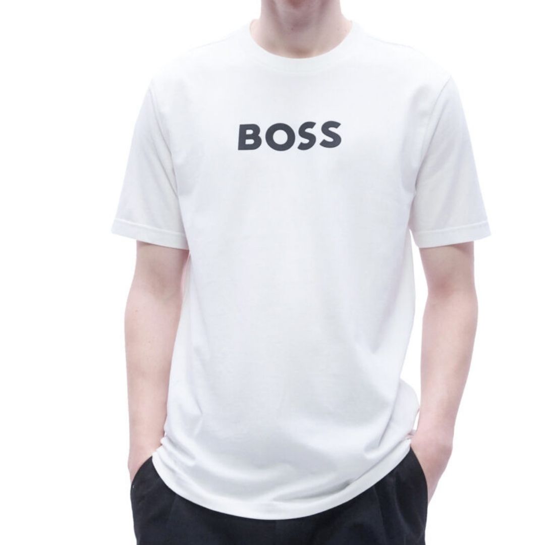 Boss Green Logo T-Shirt - White