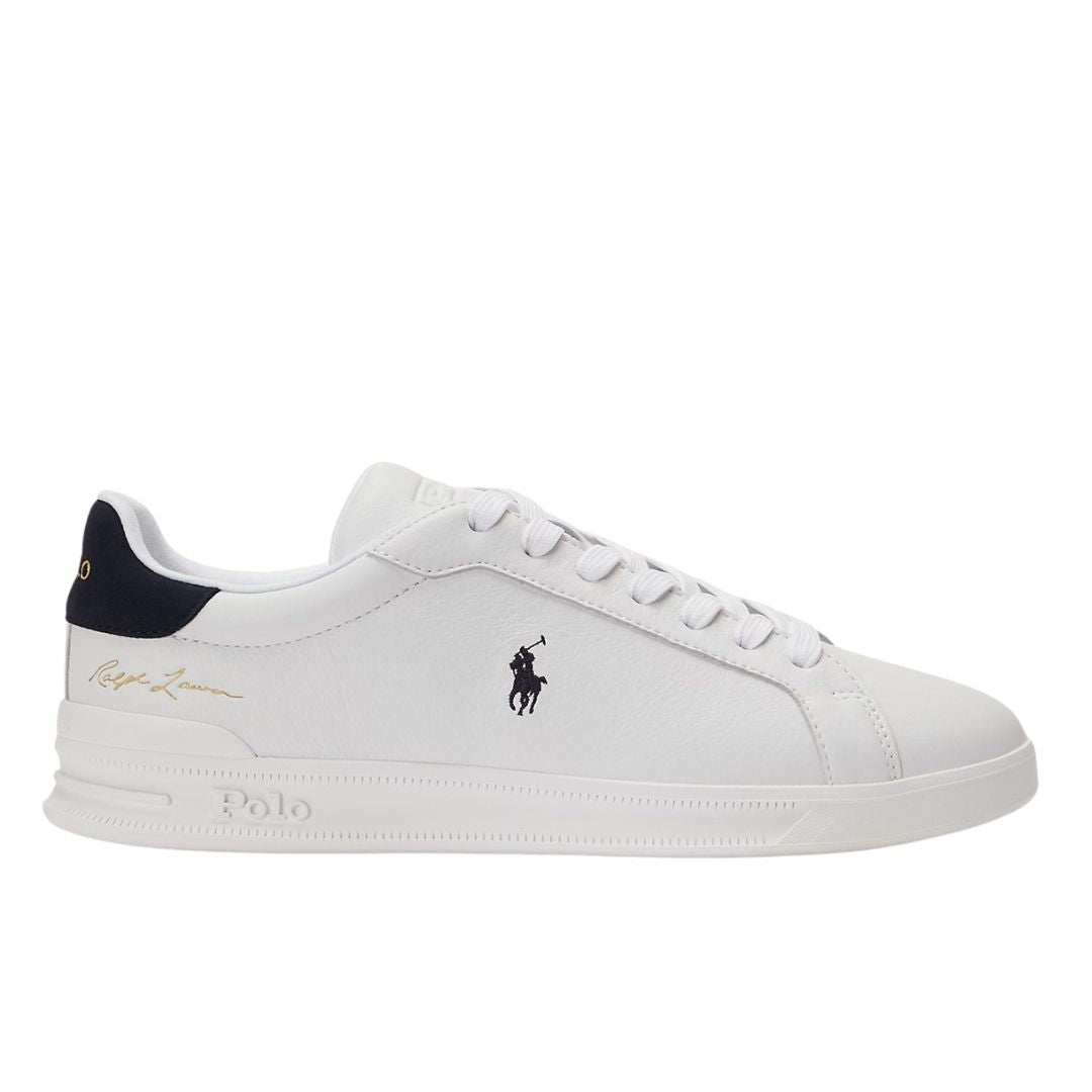 Polo Ralph Lauren Heritage Court II Leather Trainer - White