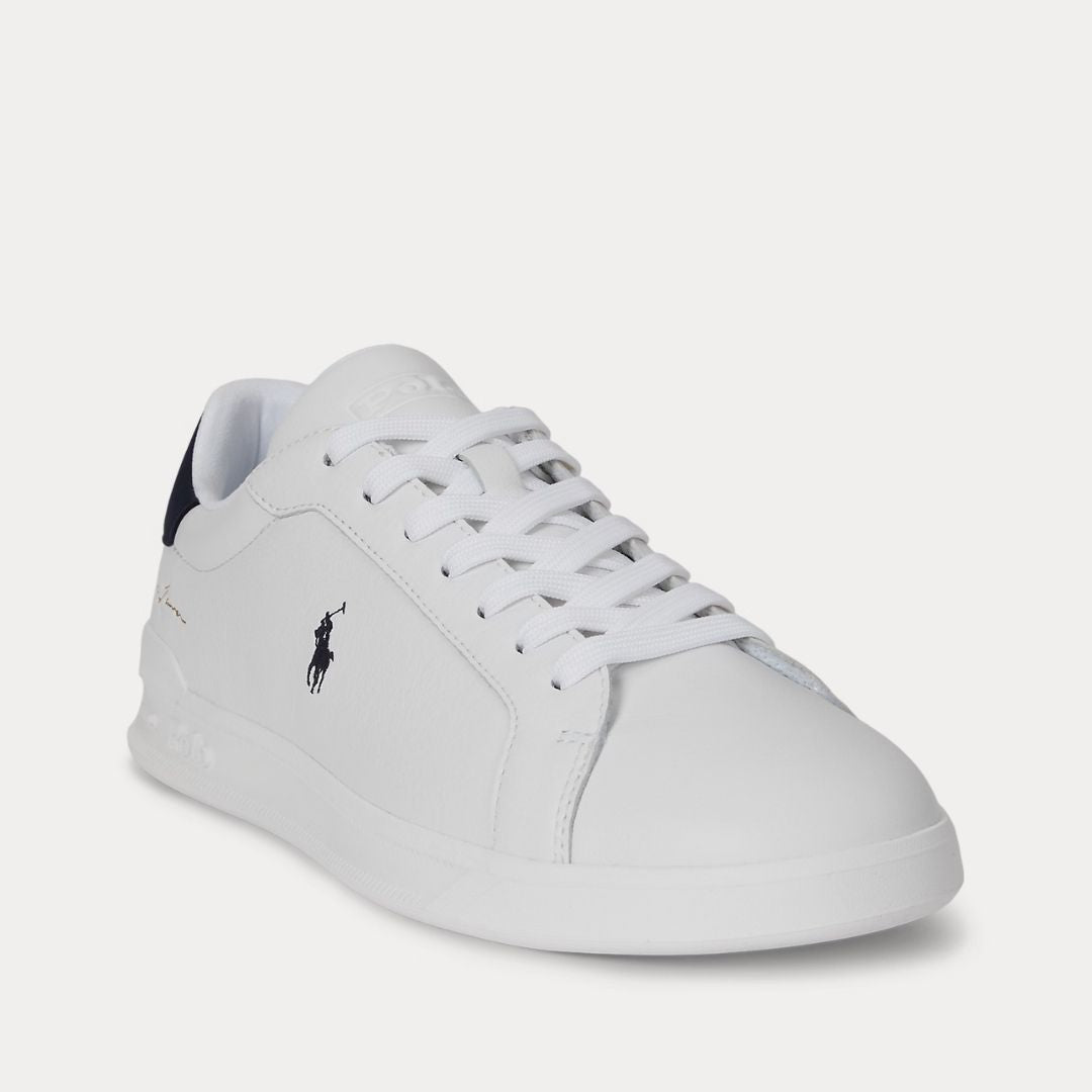 Polo Ralph Lauren Heritage Court II Leather Trainer - White