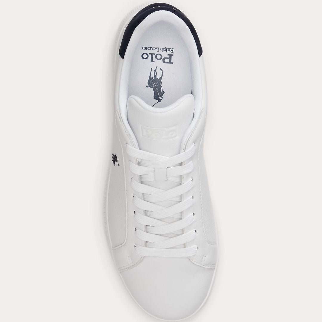 Polo Ralph Lauren Heritage Court II Leather Trainer - White