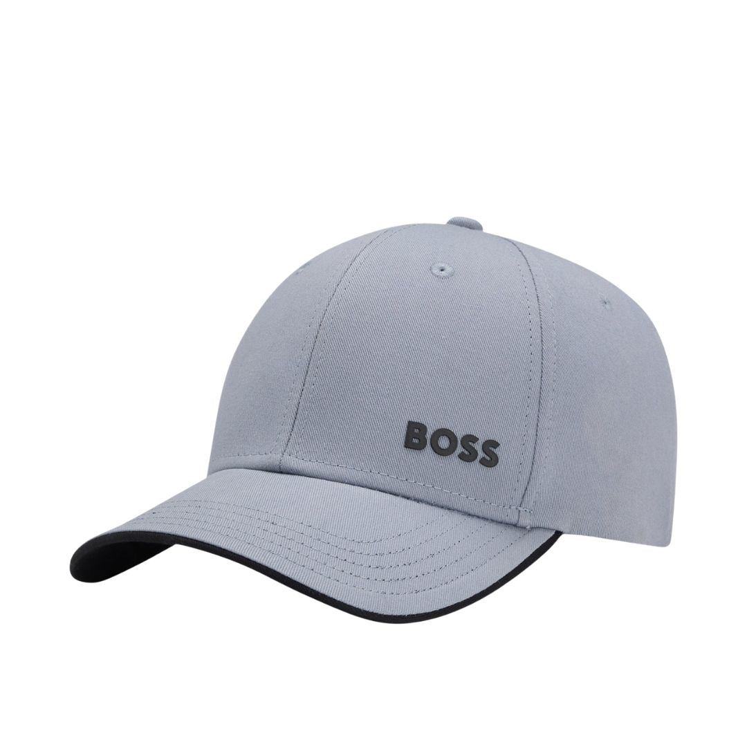 Boss Six Panel Cap in Cotton Twill with Printed Logo - Lt Blue