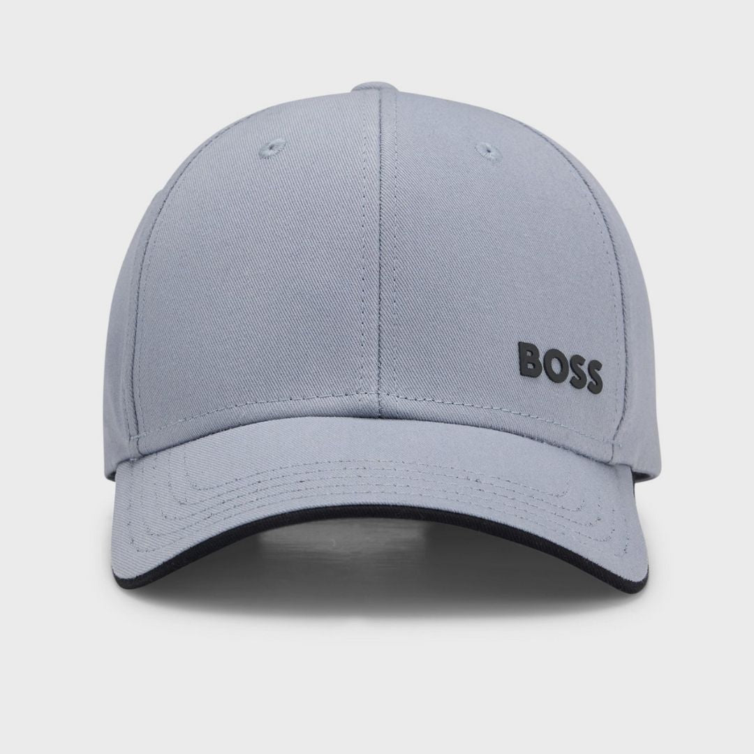 Boss Six Panel Cap in Cotton Twill with Printed Logo - Lt Blue