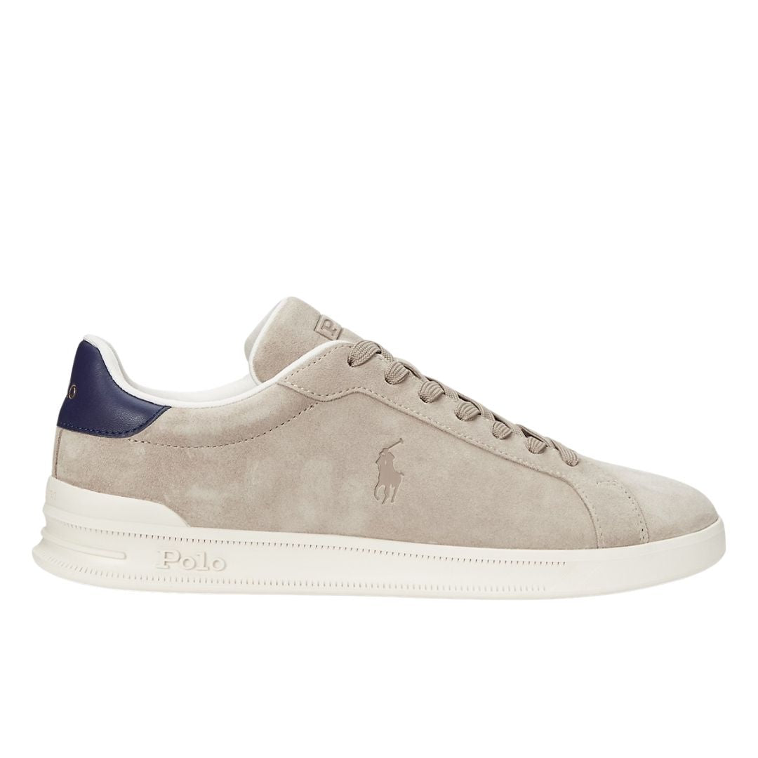 Polo Ralph Lauren Heritage Court II Suede Trainer - OFF WHITE