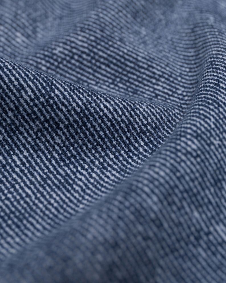 Circolo 1901 Canvas Fabric Weft Double-Breasted Blazer - Indigo