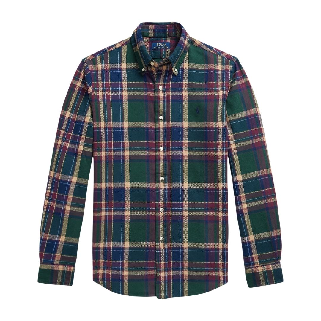 Polo Ralph Lauren Custom Fit Plaid Flannel Shirt - MULTI