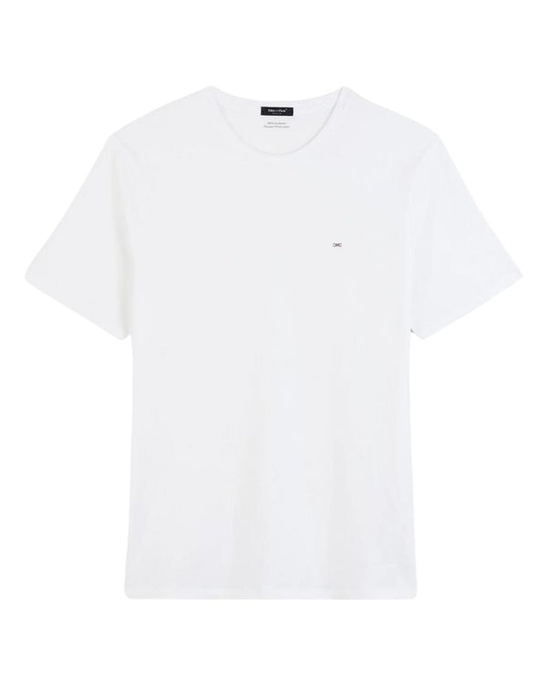 Eden Park Crew neck light pima cotton t-shirt - White