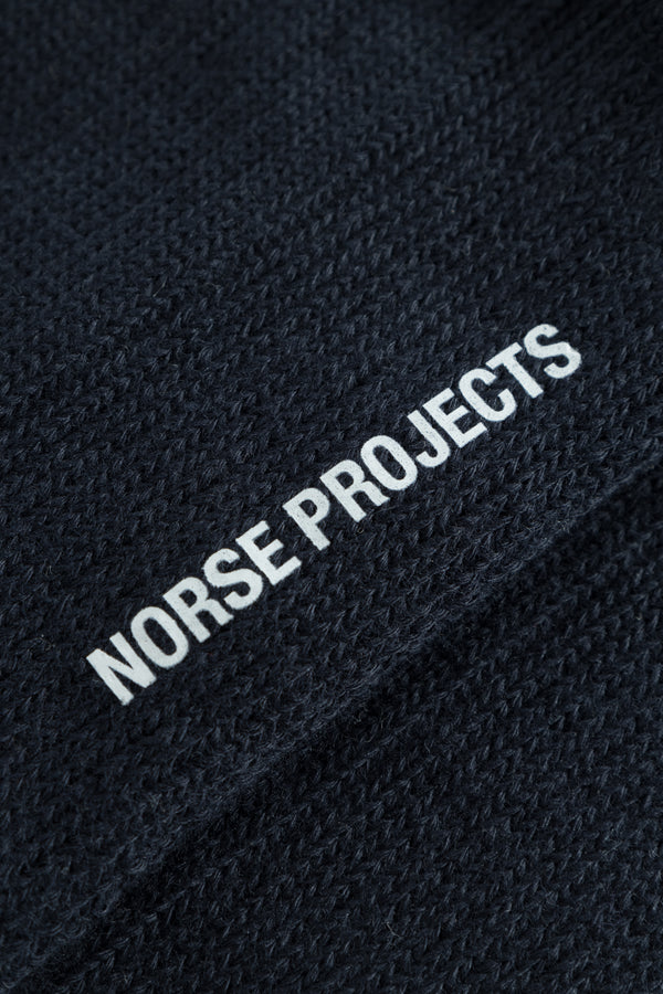 Norse Projects Bark Cotton Sport Sock - Dark Navy