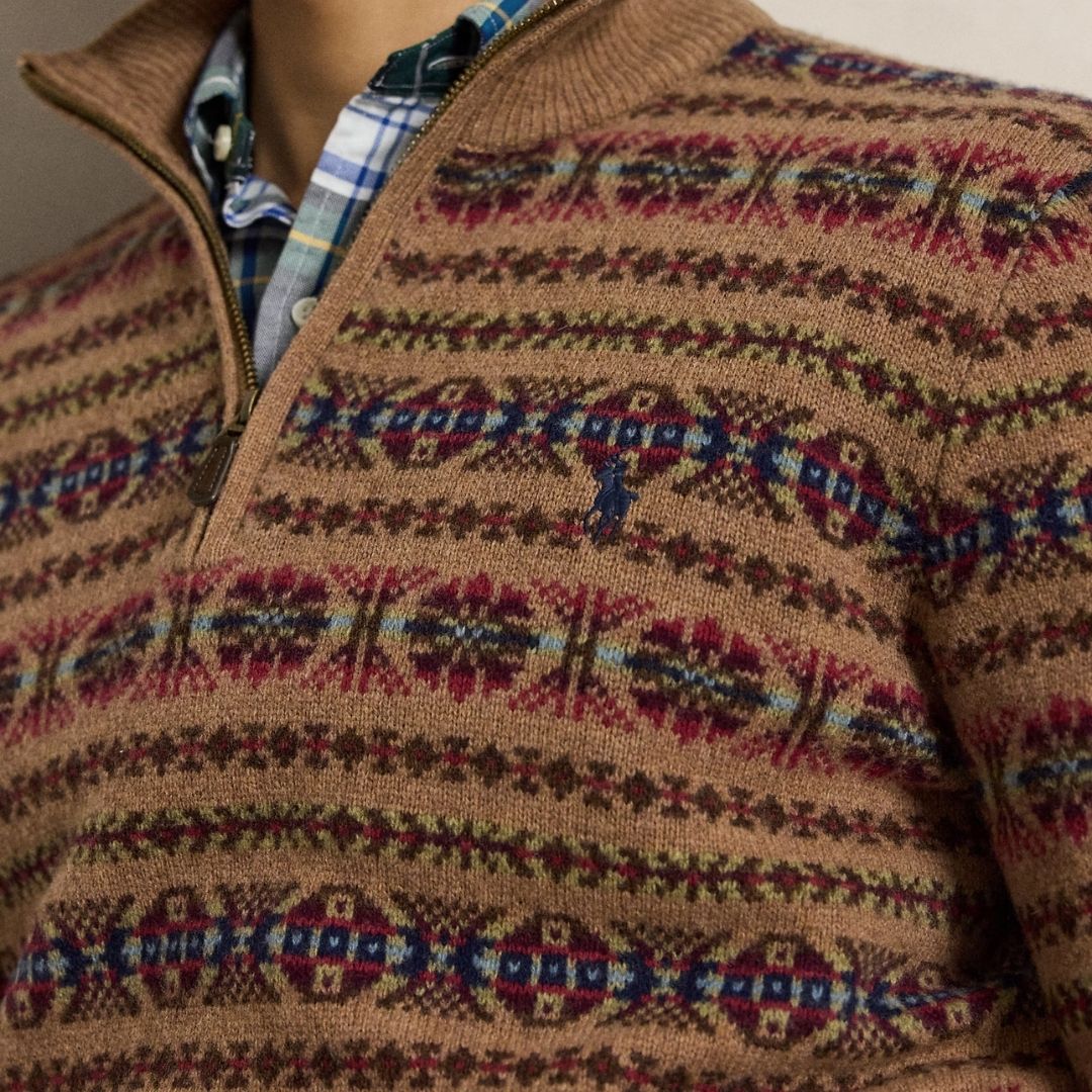 Polo Ralph Lauren Fair Isle Wool Mockneck Jumper - MULTI