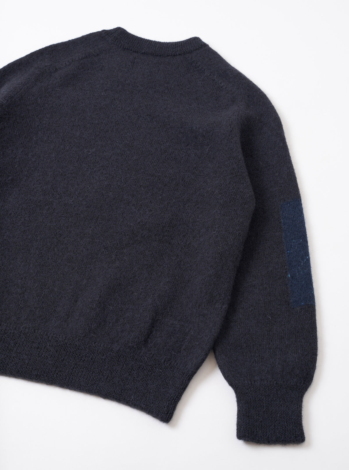 Universal Works British Wool Navy-Lyon Crew Knit - Navy