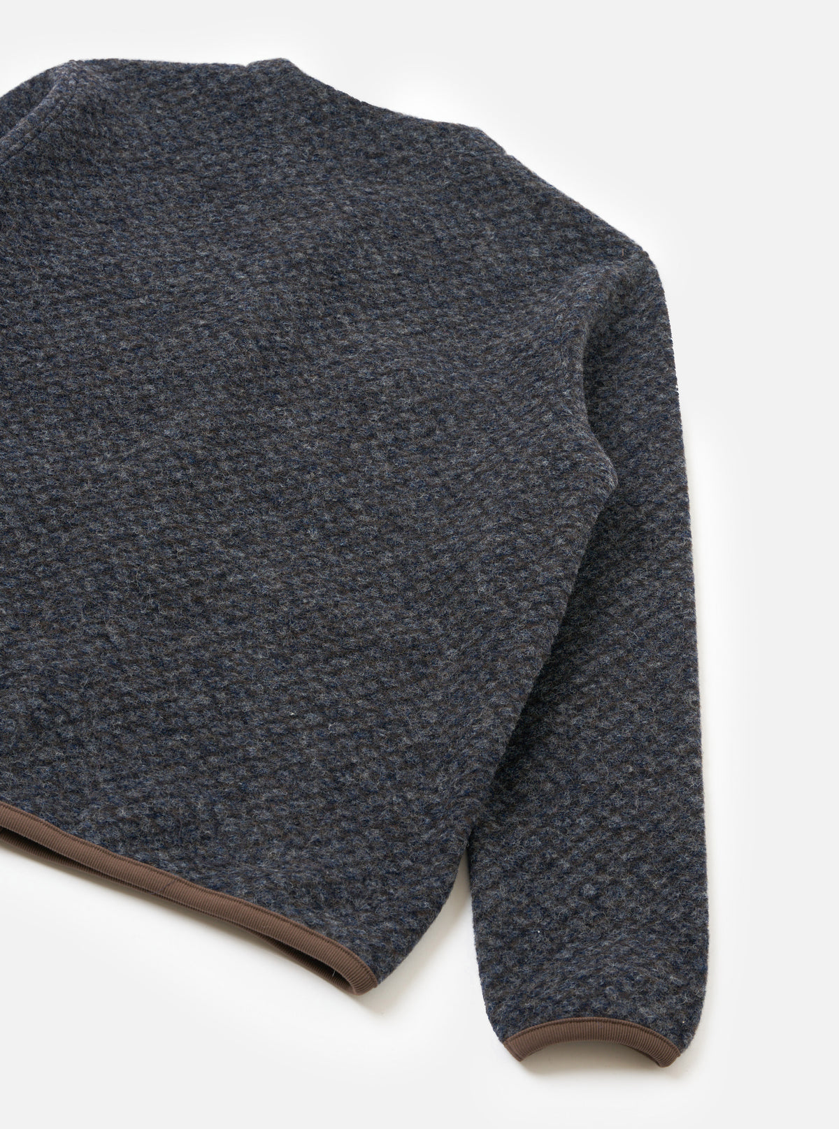 Universal Works Diamond Fleece Cardigan - Grey
