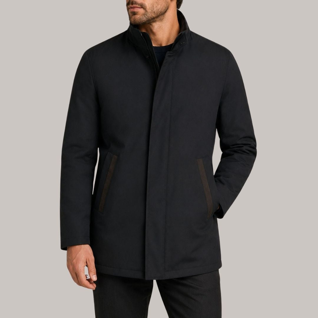 Bugatti Poplin Coat - Navy