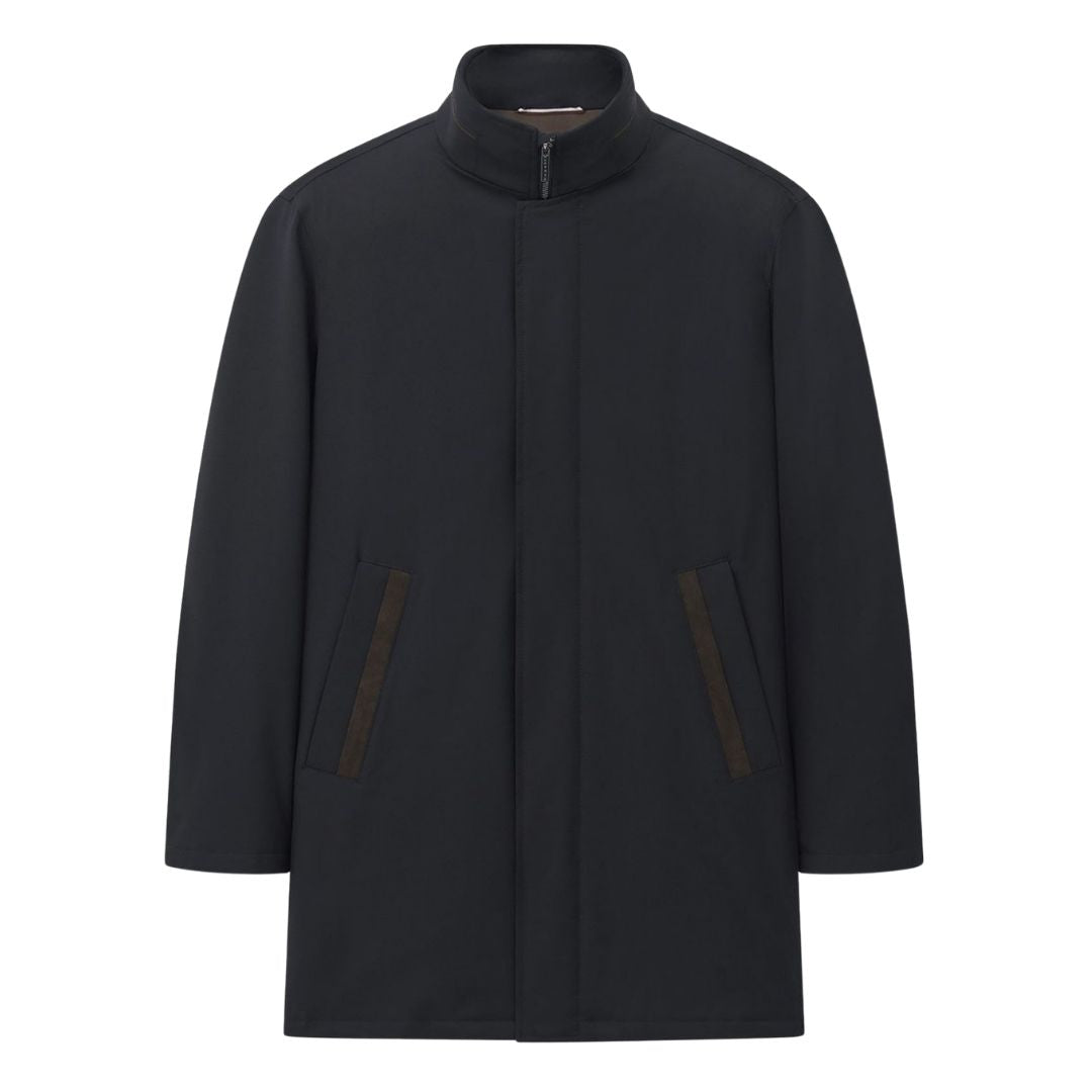 Bugatti Poplin Coat - Navy