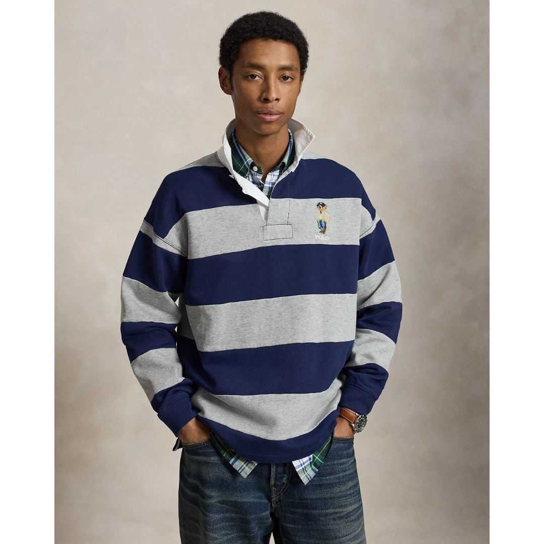 Polo Ralph Lauren Big Fit Polo Bear Rugby Sweatshirt - Navy