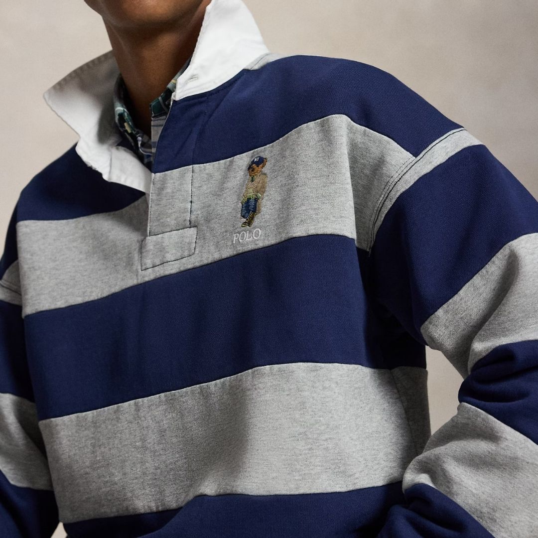 Polo Ralph Lauren Big Fit Polo Bear Rugby Sweatshirt - Navy