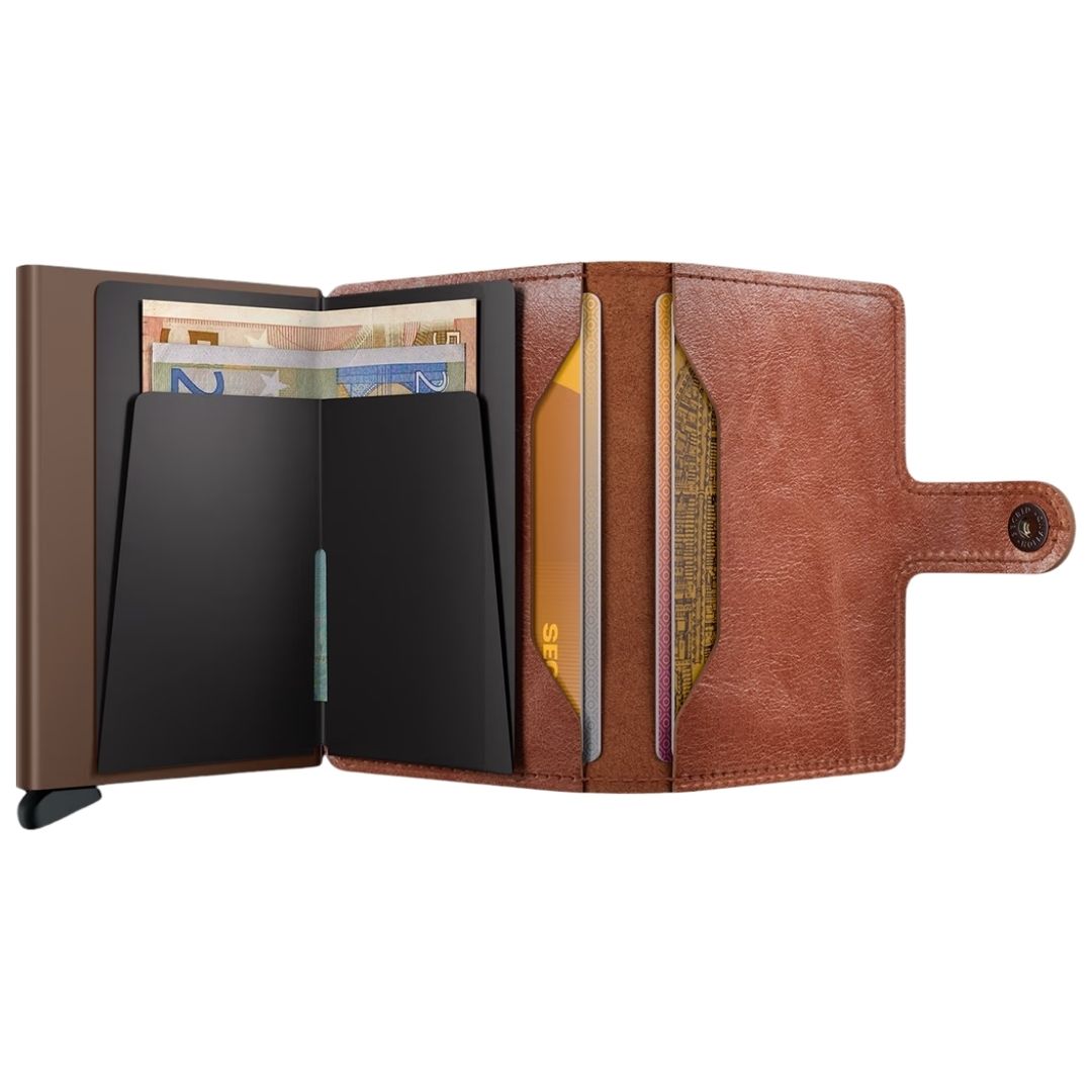 Secrid Miniwallet Vintage - Cognac/Brown