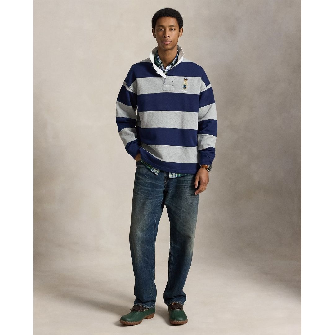 Polo Ralph Lauren Big Fit Polo Bear Rugby Sweatshirt - Navy