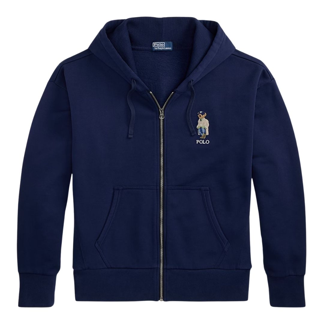 Polo Ralph Lauren Vintage Fit Polo Bear Full-Zip Hoodie - Navy
