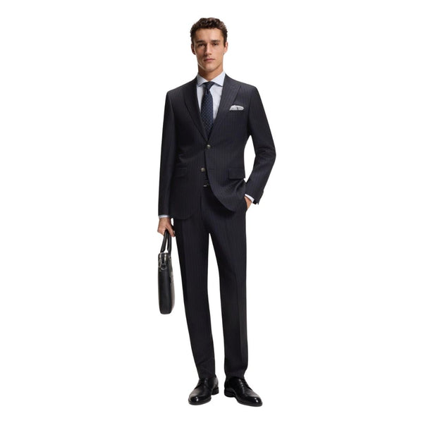 Boss Black H-Jeckson-2Pcs Striped Suit - Blue