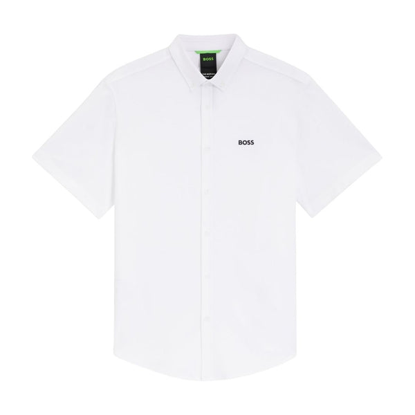 Boss Green ST Motion Regular Fit Shirt Wrinkle Resistant - White