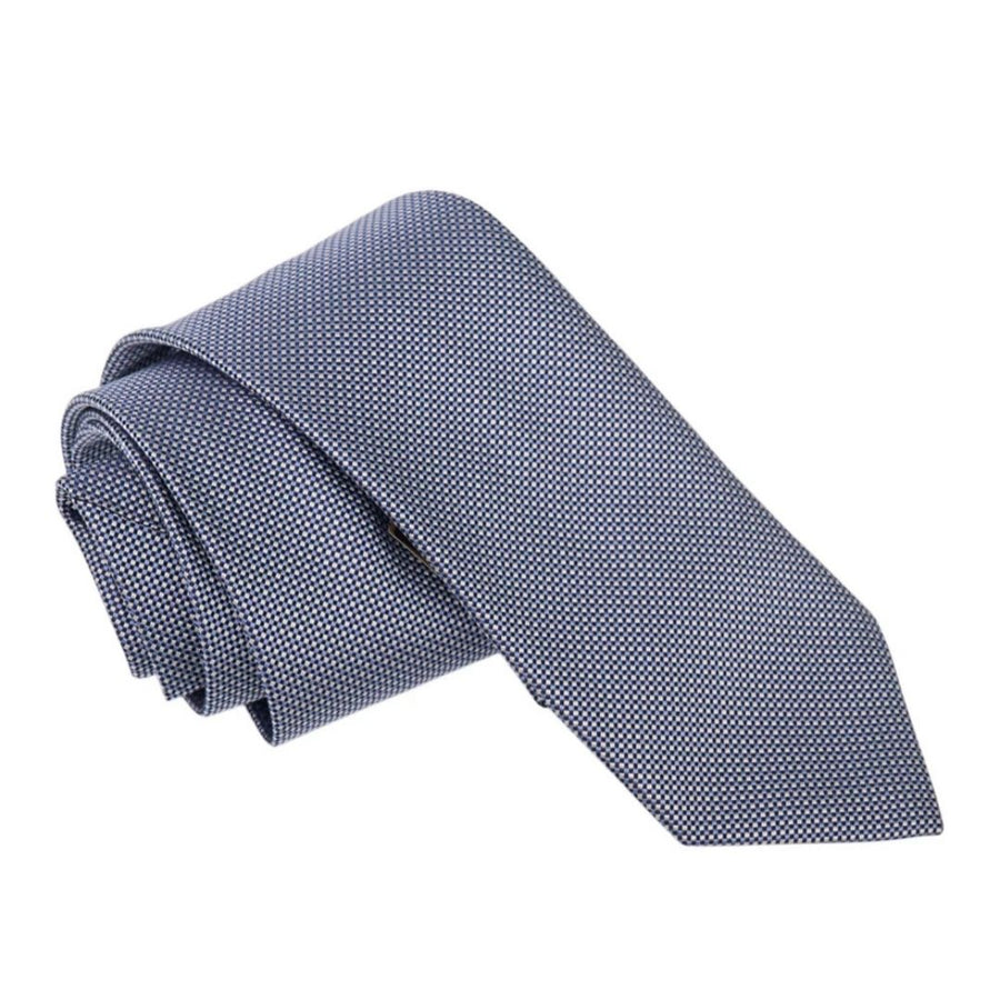 BOSS Silk Jacquard Pattern Tie – Purple