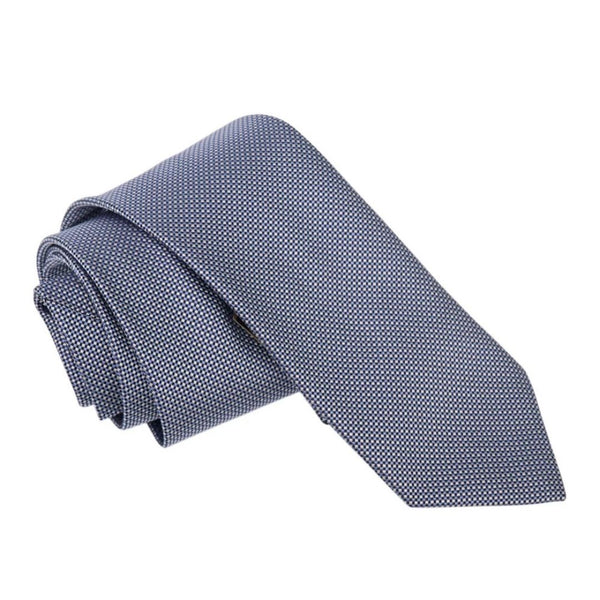 Boss Jacquard-pattern tie in silk - Purple