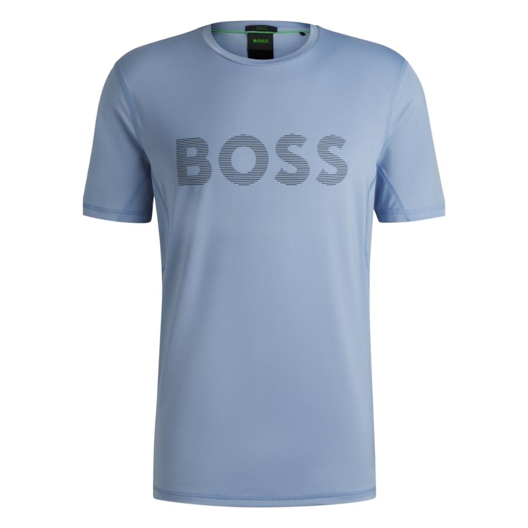 Boss Green Tee Active Slim-Fit T-Shirt -  Blue