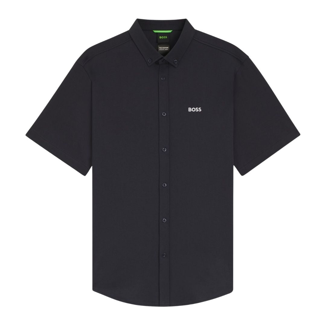 Boss Green Regular Fit Shirt Wrinkle Resistant ss - Blue