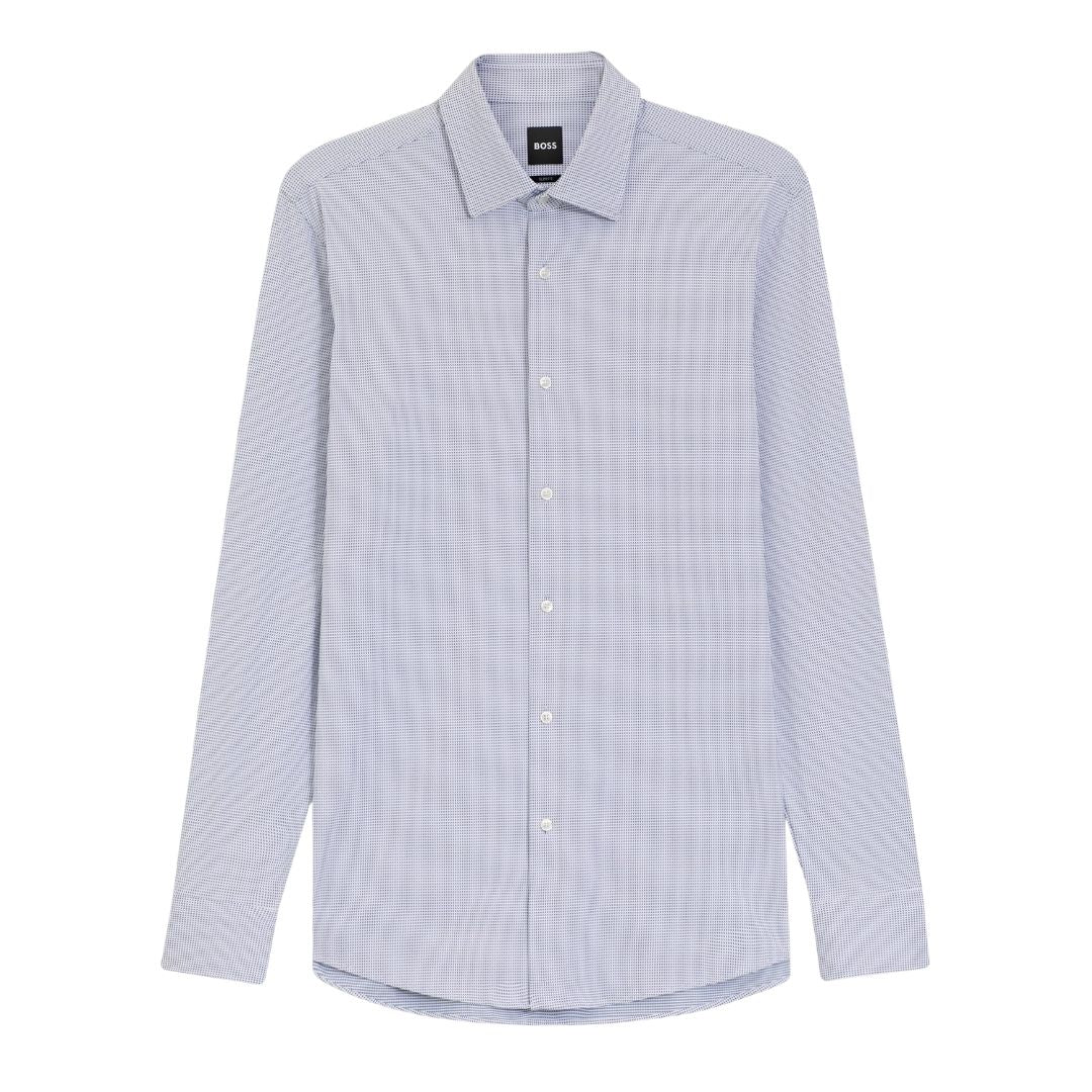 Boss Black P-HANK-K Slim Shirt Italian Performance - Dk Blue