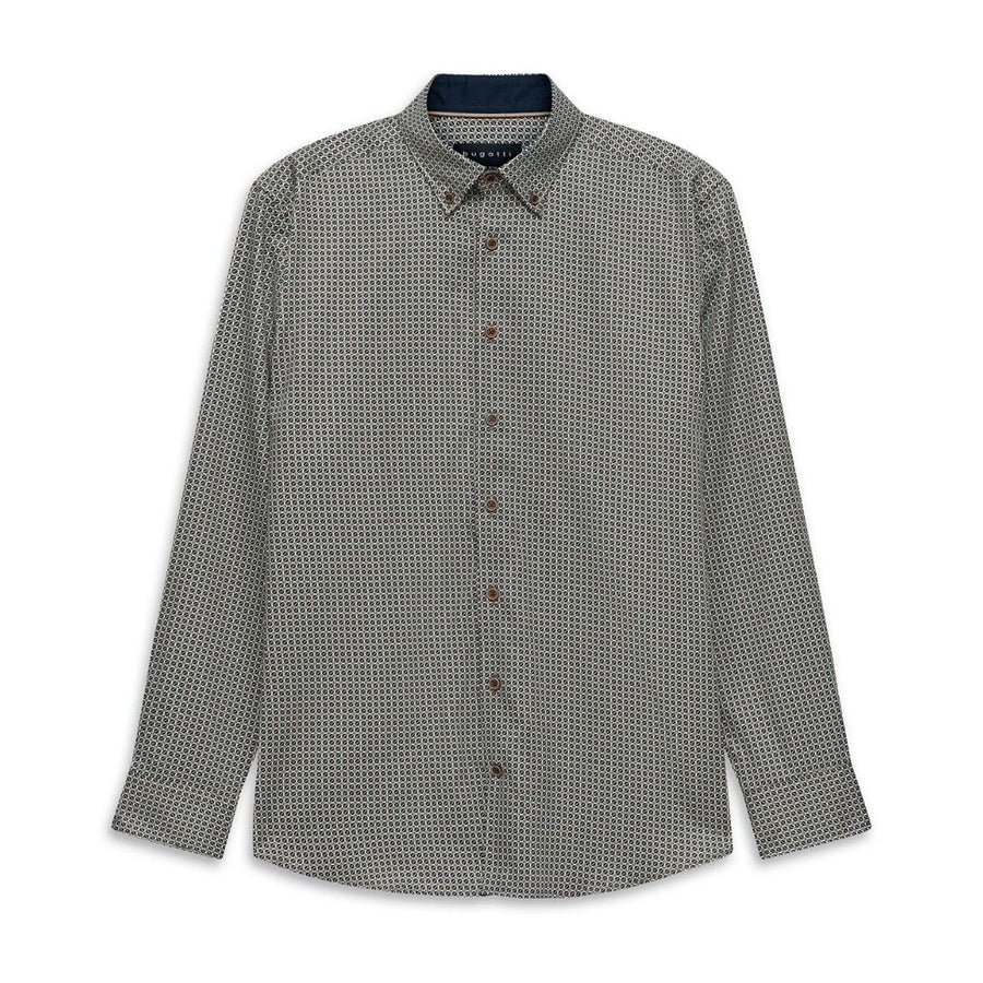 Bugatti Casual Shirt Long Sleeve - Beige