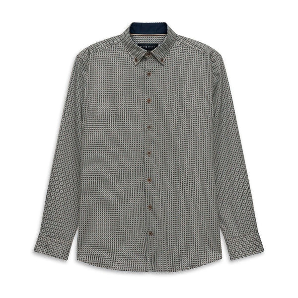 Bugatti Casual Shirt Long Sleeve - Beige