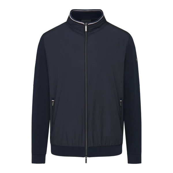 Bugatti Zip Thru Casual Knitted Jkt - Navy