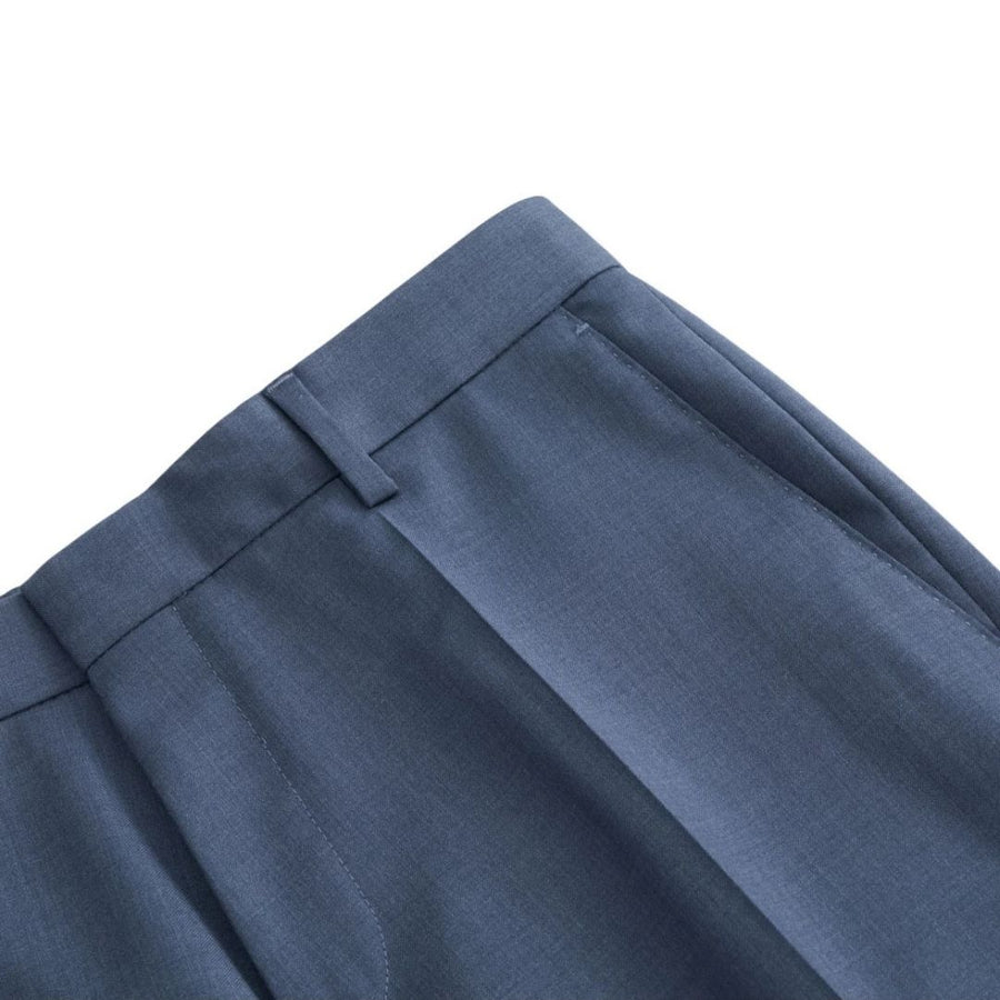 BOSS Black H-Genius Slim Fit Suit Trousers – Blue