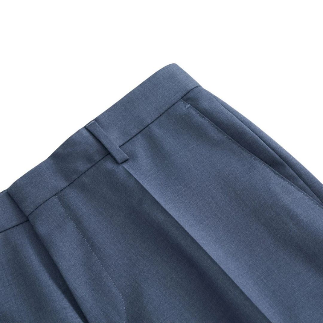 Boss Black H-Genius Slim Suit Trousers - Blue