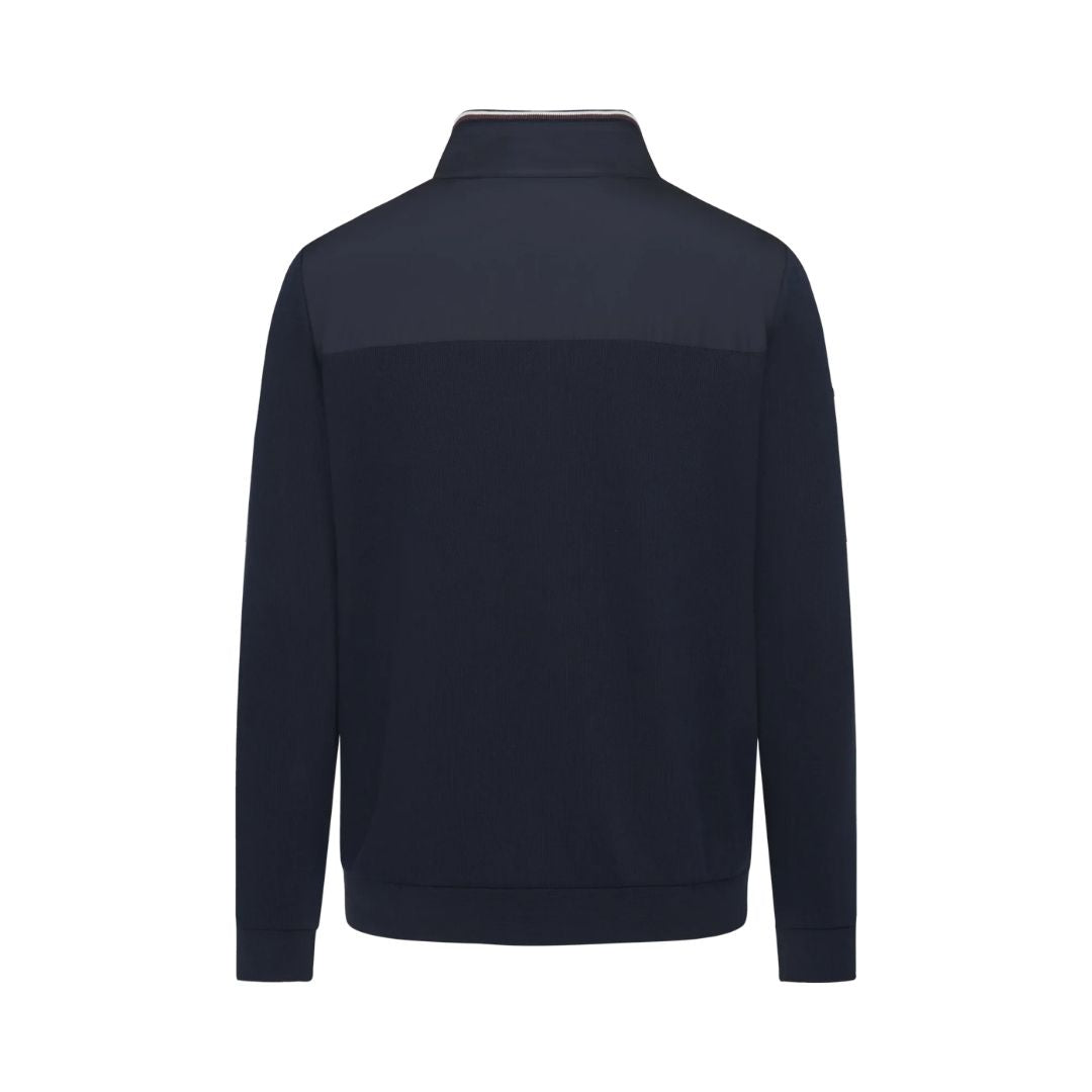 Bugatti Zip Thru Casual Knitted Jkt - Navy