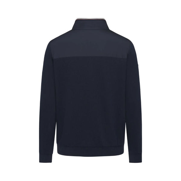 Bugatti Zip Thru Casual Knitted Jkt - Navy