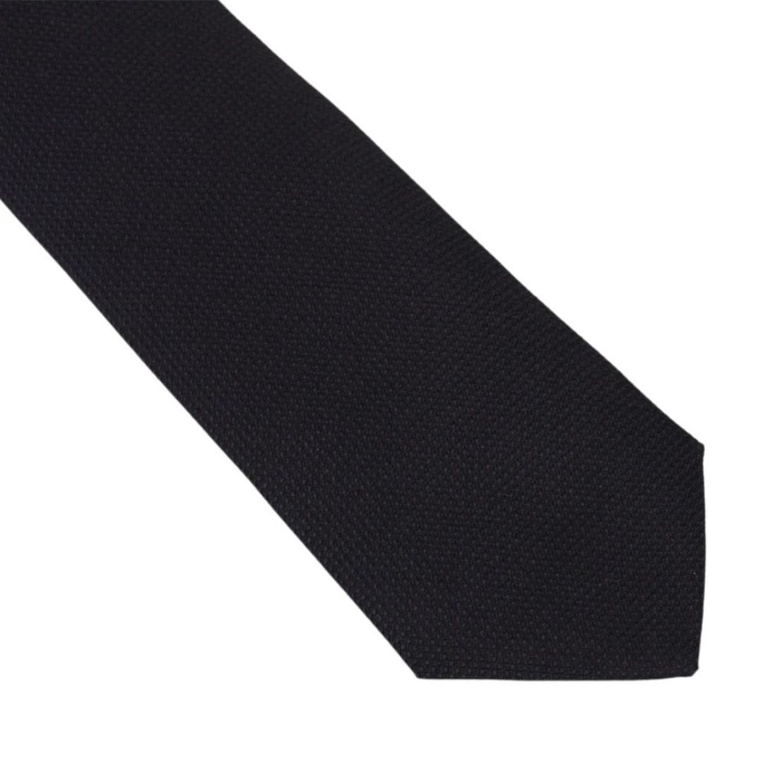 Boss Black Silk Tie - Dark Blue