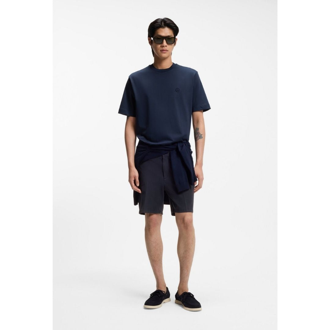 Boss Black H-Kane1 Chino Short Stretch Cotton - Dk Blue